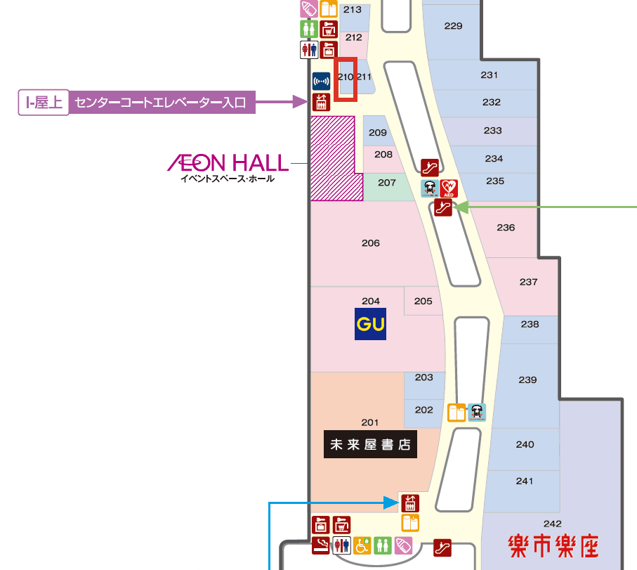 教室やサービス提供に適した落ち着いたエリアのコンパクトスペースの図面・フロアマップ