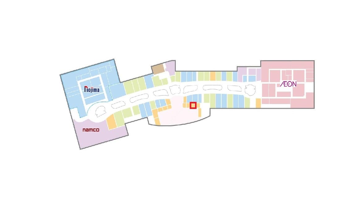 フードコート区画の図面・フロアマップ