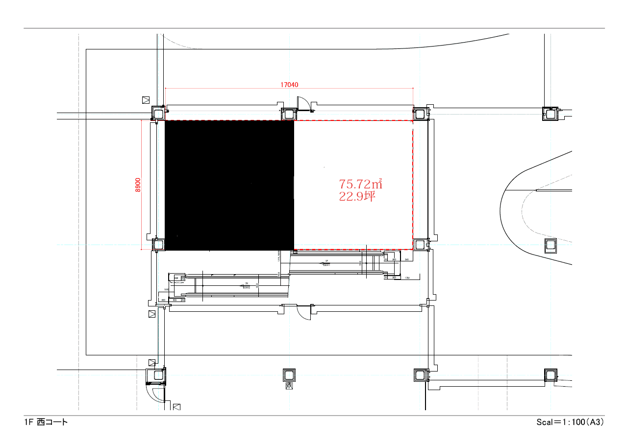 1F西コート(専門店側)