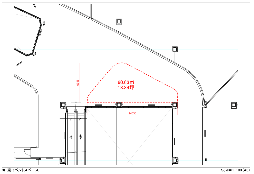 3F東レストスペースの図面・フロアマップ