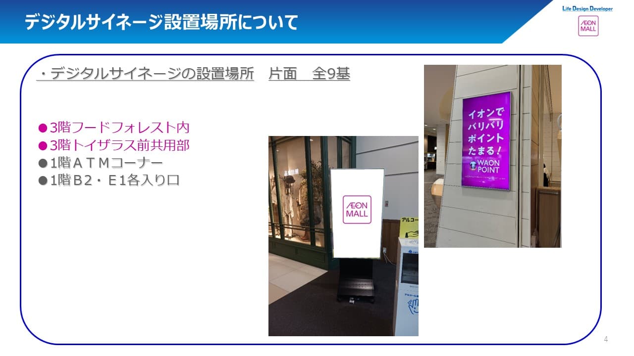 縦型サイネージの図面・フロアマップ1