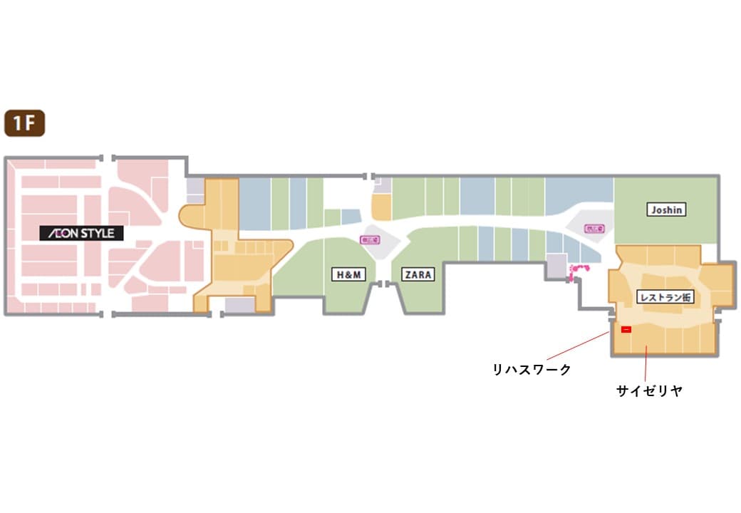 モール内広告 仮囲い壁(レストラン街②)の図面・フロアマップ
