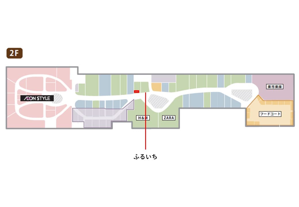 モール内広告 仮囲い壁(2F)の図面・フロアマップ