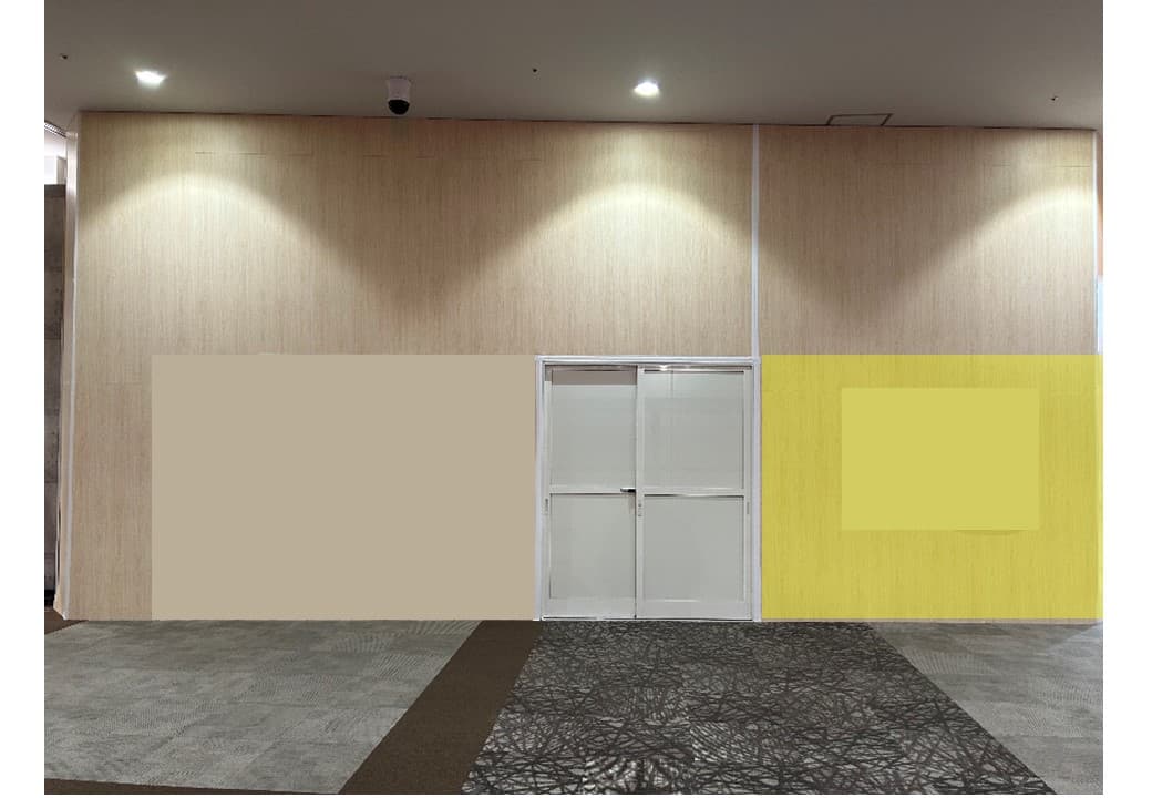 モール内広告 仮囲い壁(2F)1