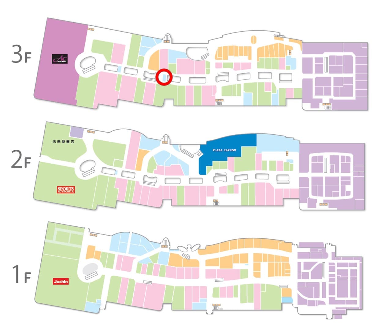 ムラサキスポーツ前ブリッジ イベントスペースの図面・フロアマップ1