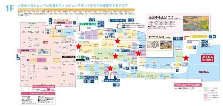 モール内広告 デジタルサイネージ(サブ通路)の図面・フロアマップ