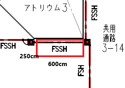 3階 ノースコート吹き抜け(Food Forest前)の図面・フロアマップ