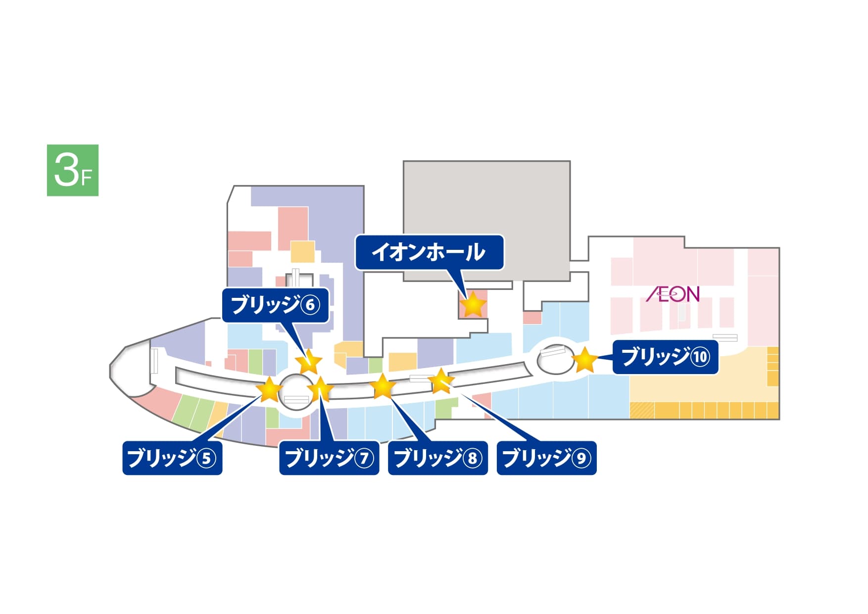 ブリッジ⑩ ムラサキスポーツ前の図面・フロアマップ