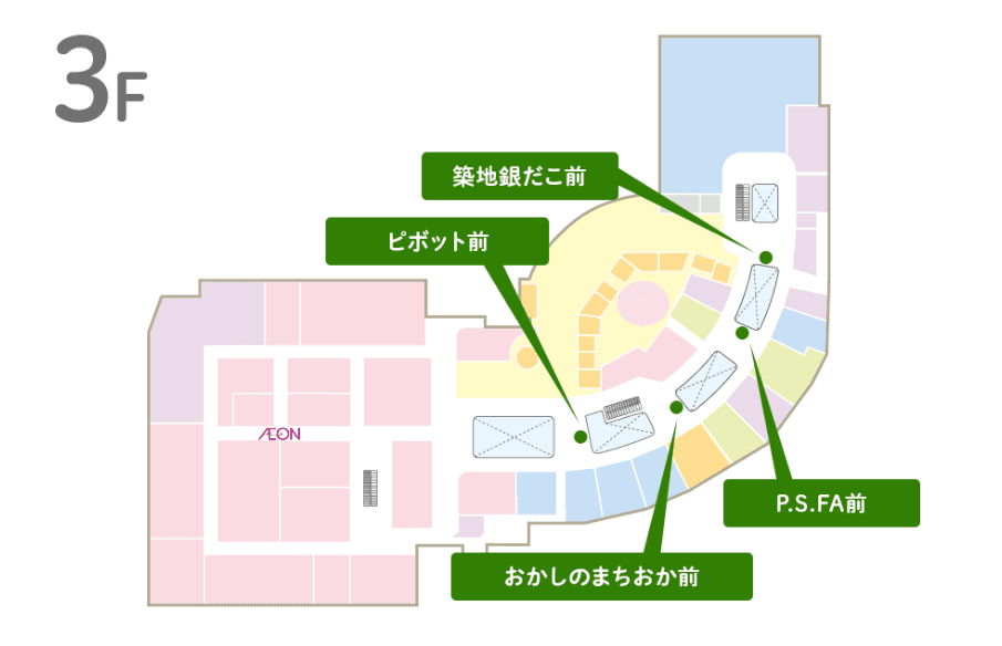 P.SFA前 ブリッジスペースの図面・フロアマップ