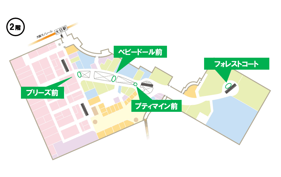 ベビードール前の図面・フロアマップ