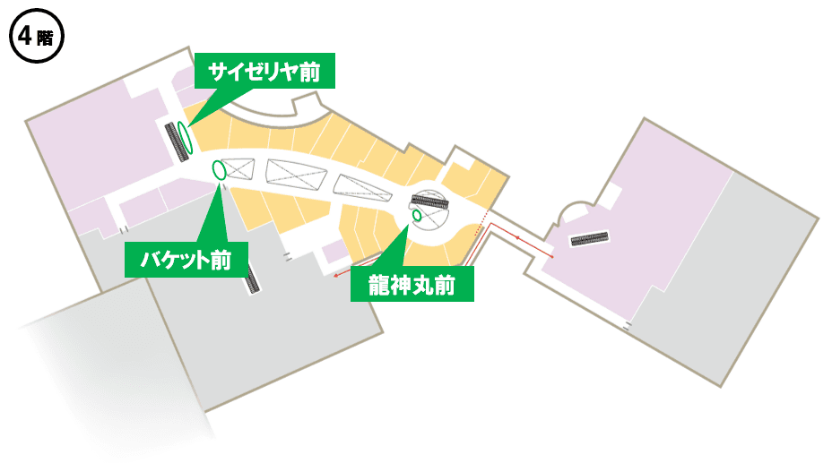 サイゼリヤ前ESC横の図面・フロアマップ