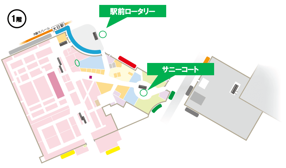 駅前ロータリーの図面・フロアマップ