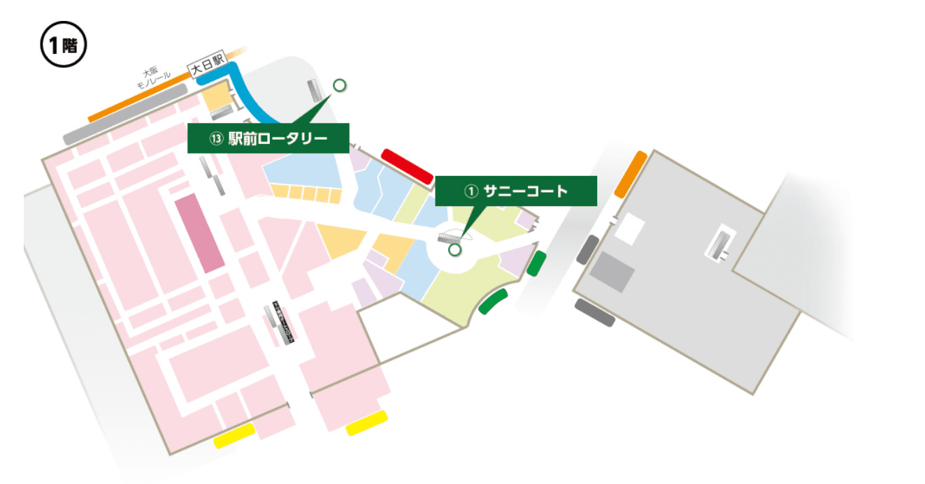 駅前ロータリーの図面・フロアマップ