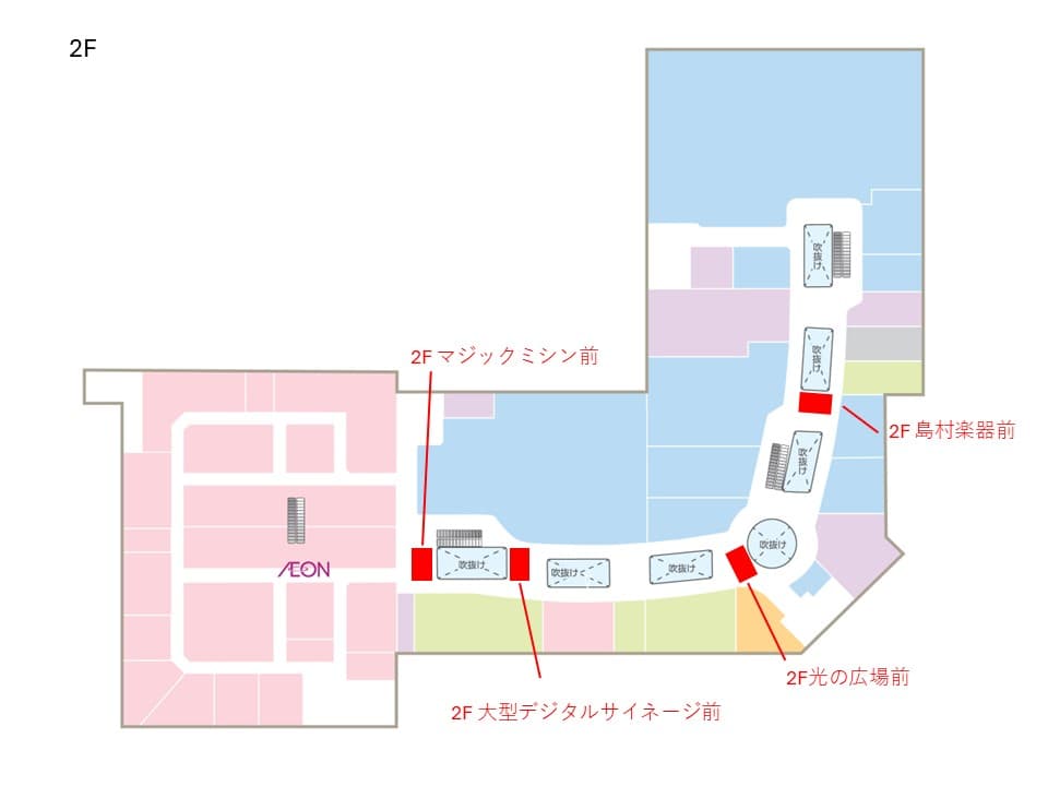 島村楽器前の図面・フロアマップ