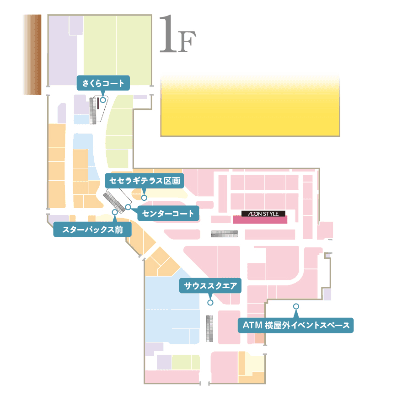 センターコートの図面・フロアマップ