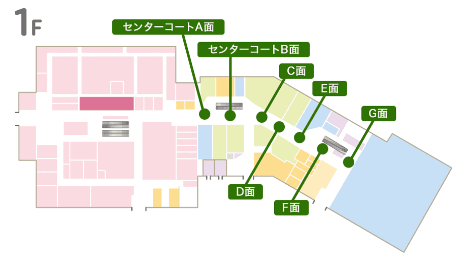 1階E面の図面・フロアマップ