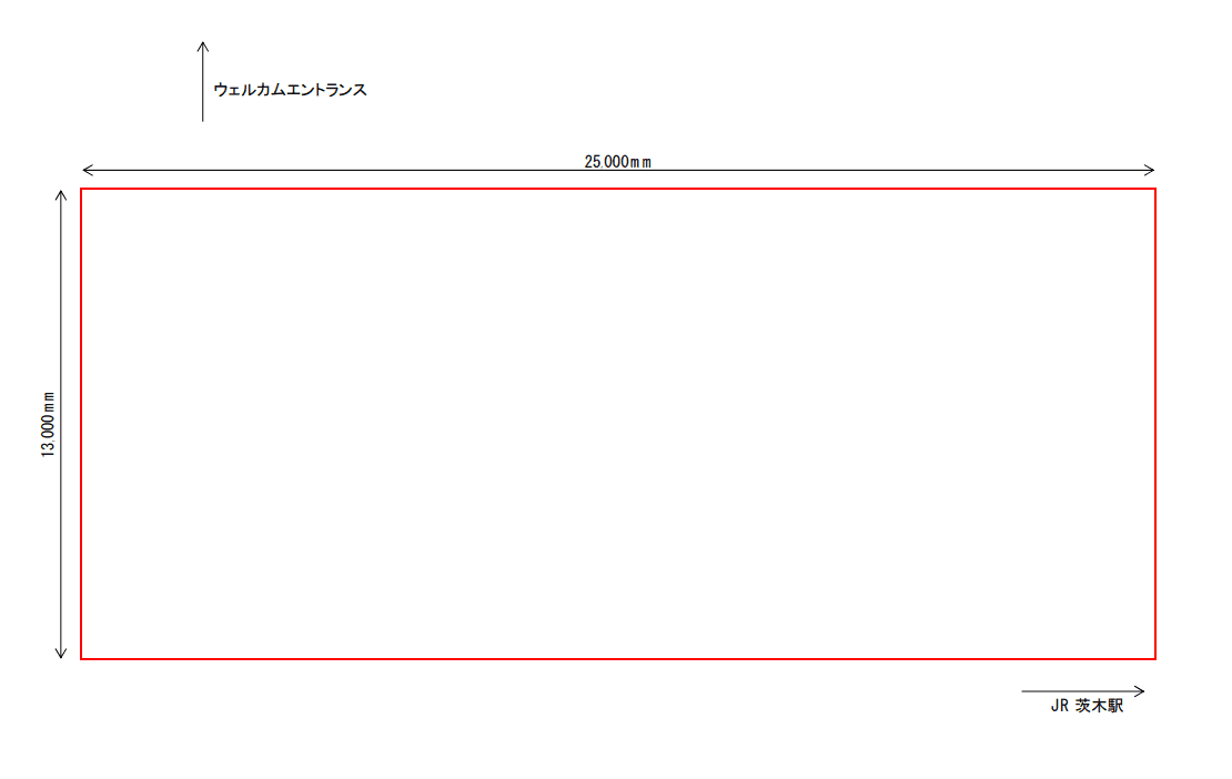 JR側屋外広場の図面・フロアマップ1