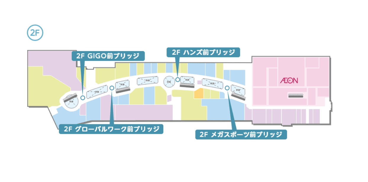 2Fハンズ前ブリッジの図面・フロアマップ