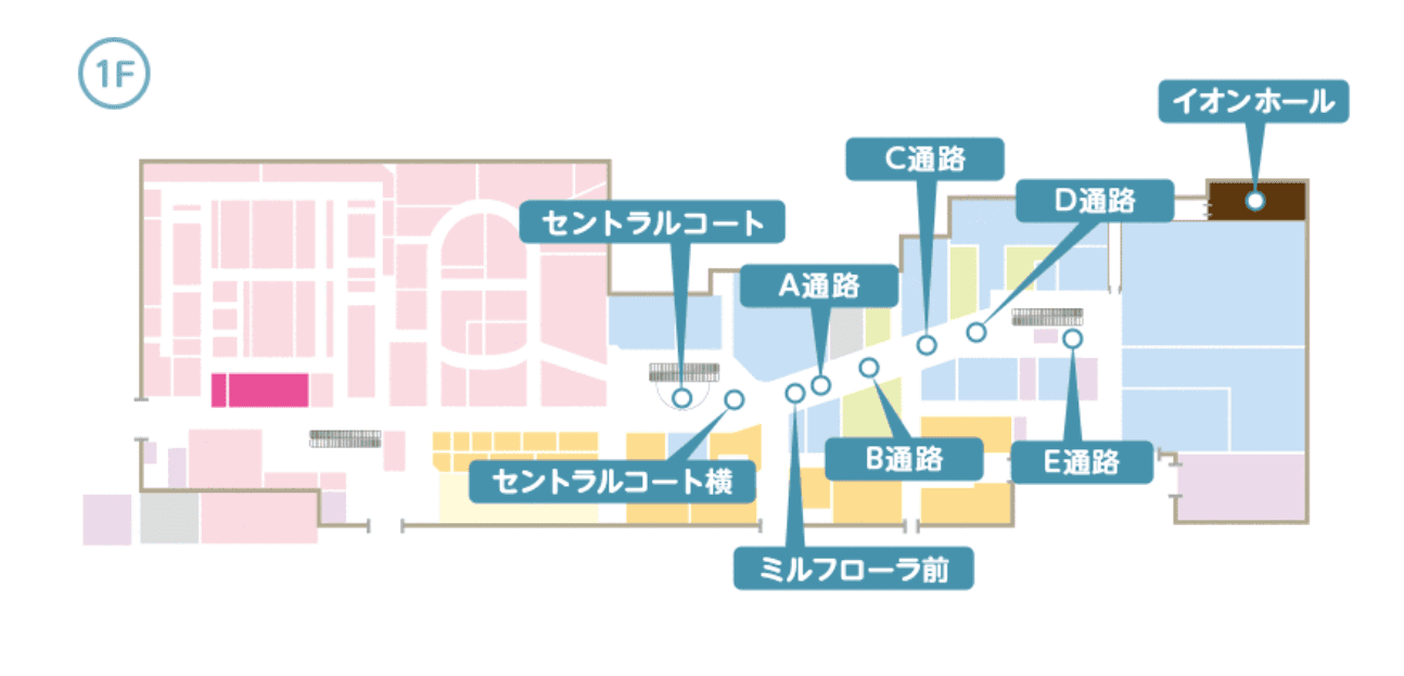 未来屋書店前の図面・フロアマップ