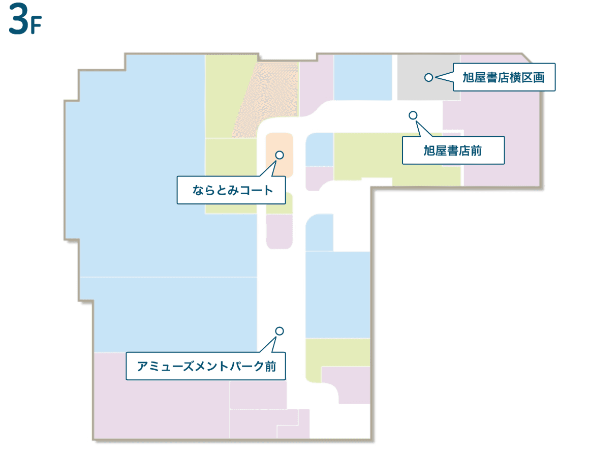 3F 空所区画 アサヒヤカルチャ―スクエア横の図面・フロアマップ