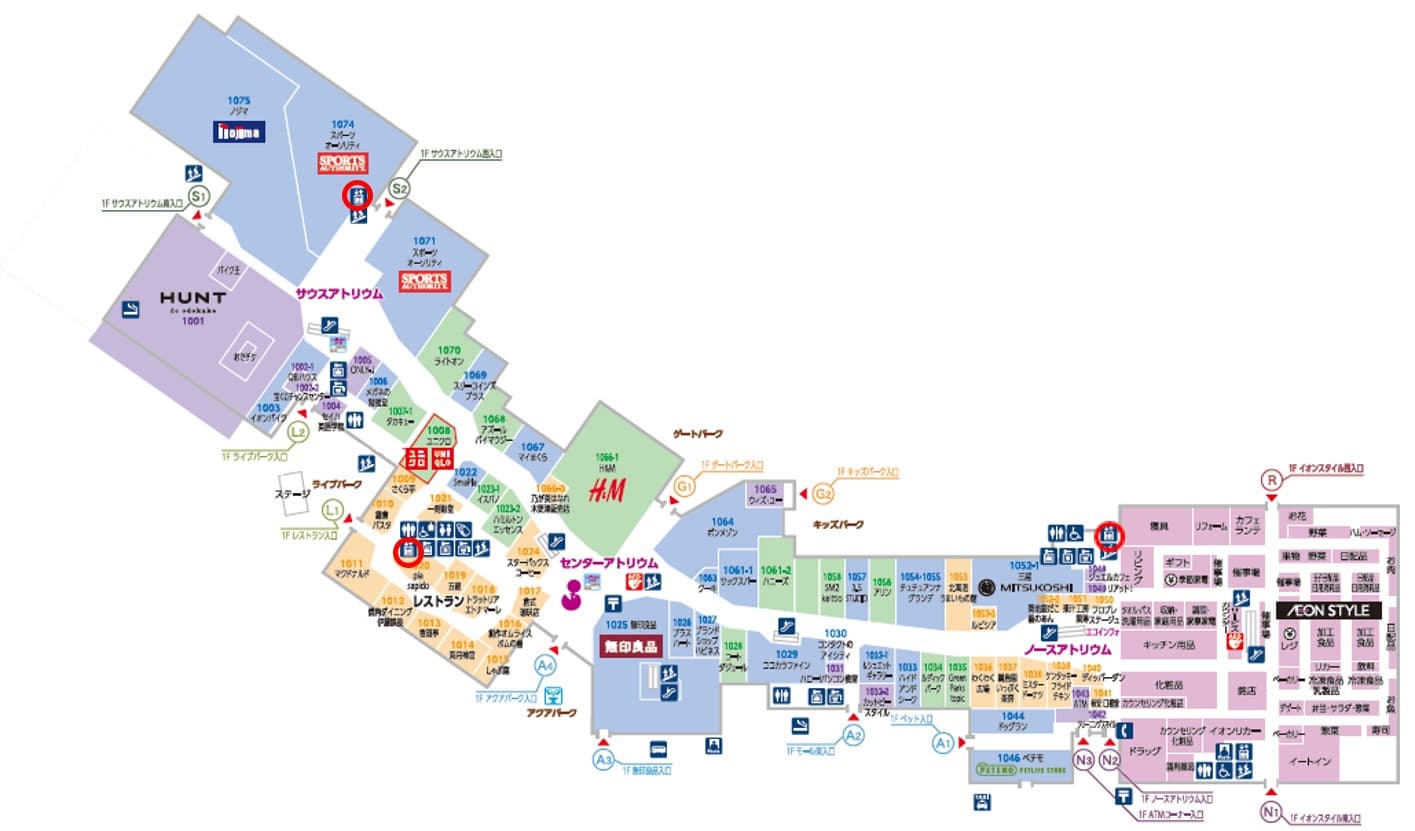 エレベーター扉の図面・フロアマップ