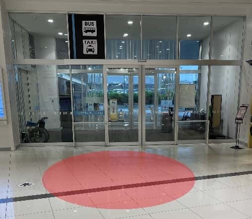 モール内広告 フロアシール